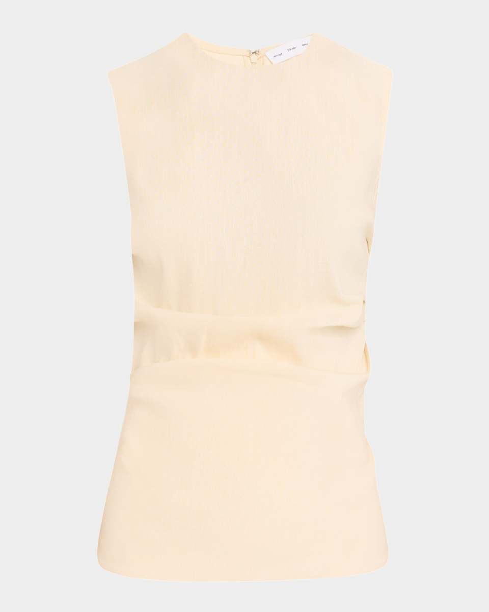Anoushka Sleeveless Linen Slub Top